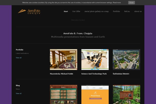 WordPress website example screenshot