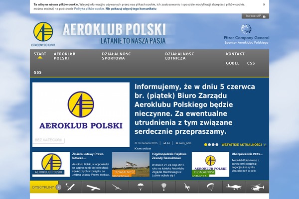 aeroklubpolski.pl site used Aeroklub-polski