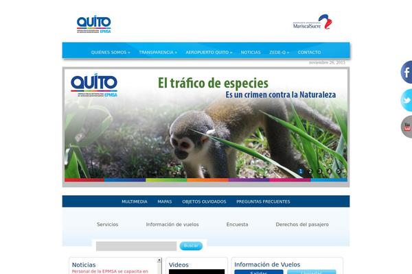 aeropuertoquito.com site used Quito
