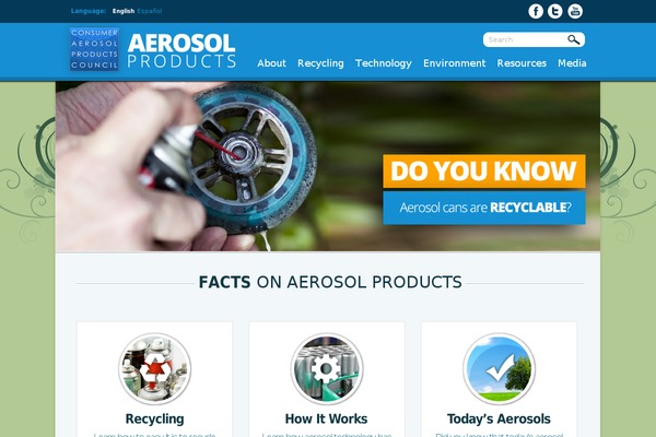 aerosolproducts.org site used Consumer-aerosol