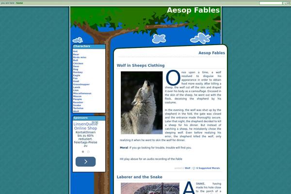 WordPress website example screenshot