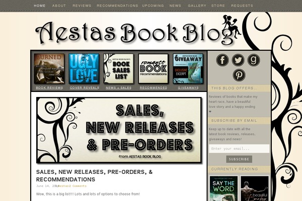 aestasbookblog.com site used Aestas-book-blog