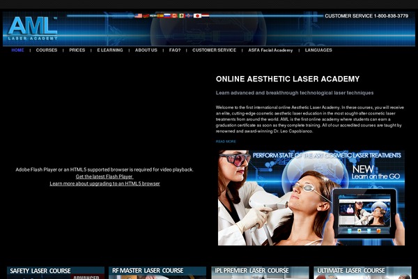 aestheticlasercourses.com site used Aml_wordpress