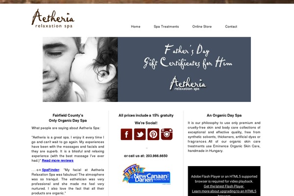 aetheriaspa.com site used Aetheria