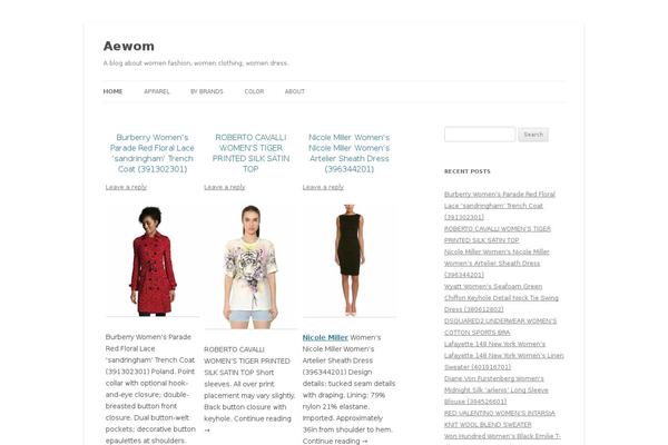 Twenty Twelve theme site design template sample