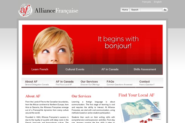 Alliance theme site design template sample