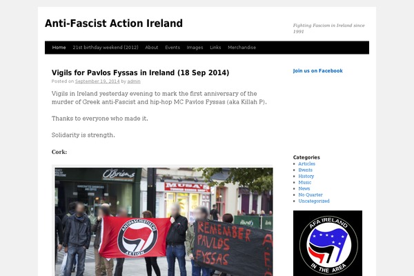 Twenty Ten theme site design template sample