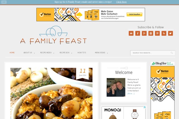 afamilyfeast.com site used Once-coupled-a-family-feast