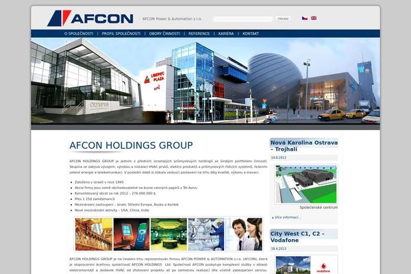 afcon.cz site used Thecorporate3