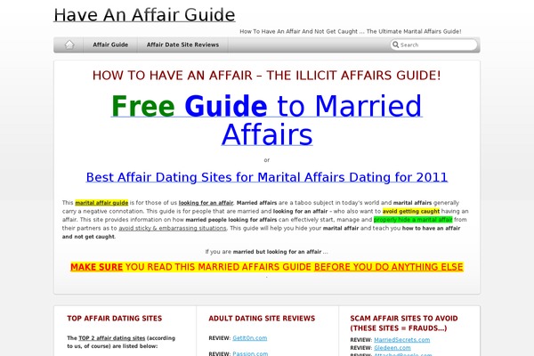 affair-guide.com site used Iblogpro3