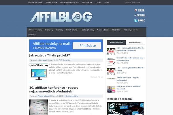affilblog.cz site used JustBlue