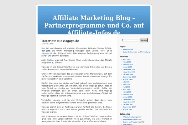 affiliate-infos.de site used Default