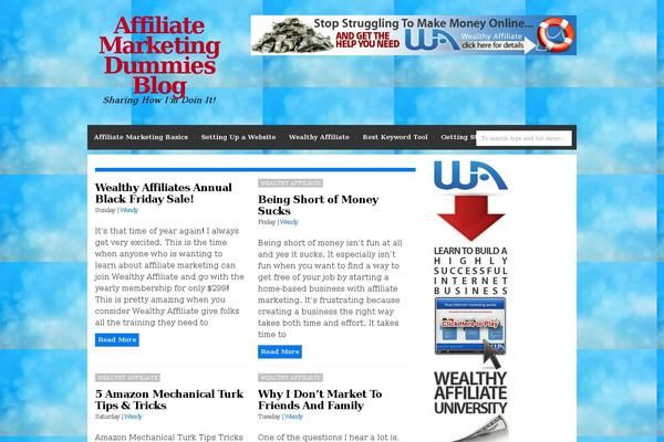 Blog Start theme site design template sample