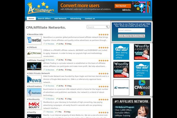 affiliatepayers.com site used Cpareviewnew
