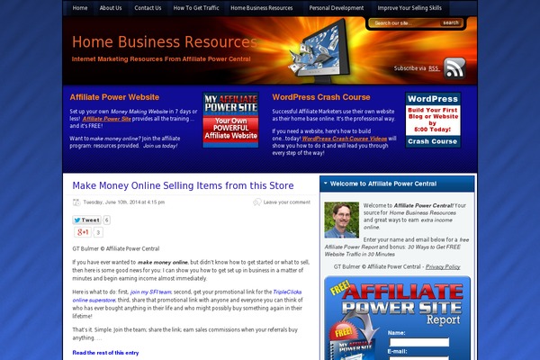 affiliatepowercentral.com site used Easy Store