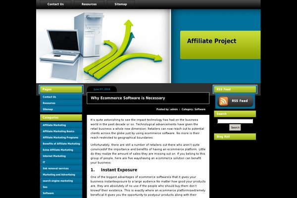 Computers theme site design template sample