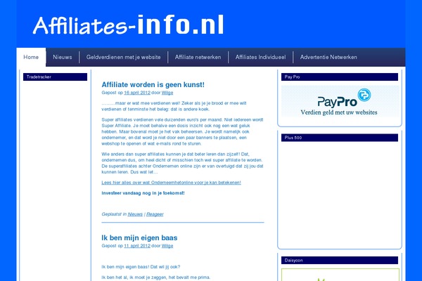 affiliates-info.nl site used Wilbert_theme9