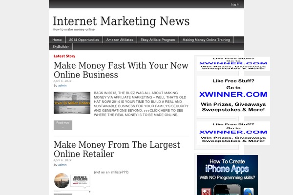 WordPress website example screenshot
