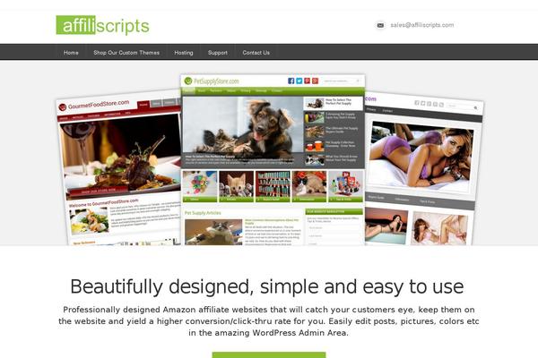 Affiliscripts theme site design template sample