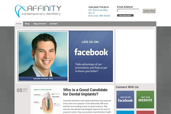 affinitydentistryblog.com site used Community2