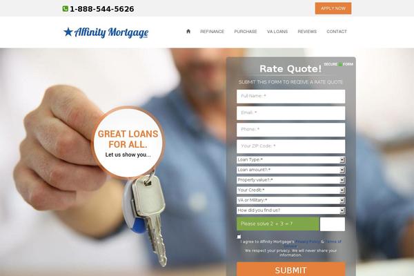 affinityhomeloan.com site used Theme1315