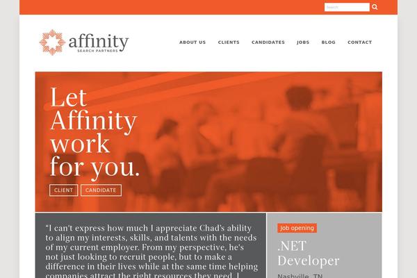 Affinity theme site design template sample