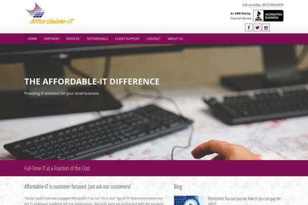 WordPress website example screenshot