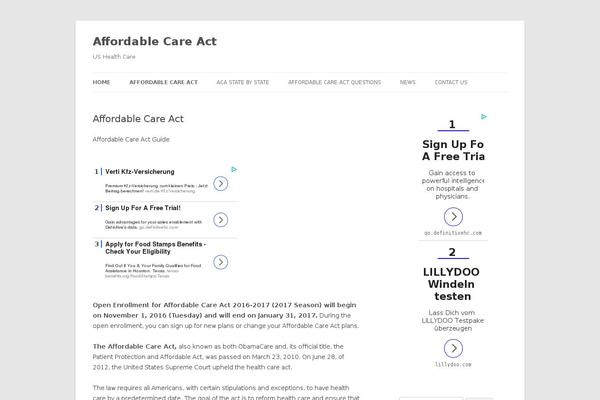 WordPress website example screenshot