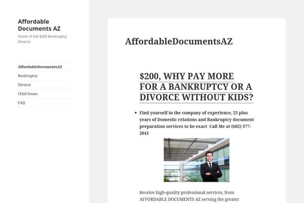 WordPress website example screenshot
