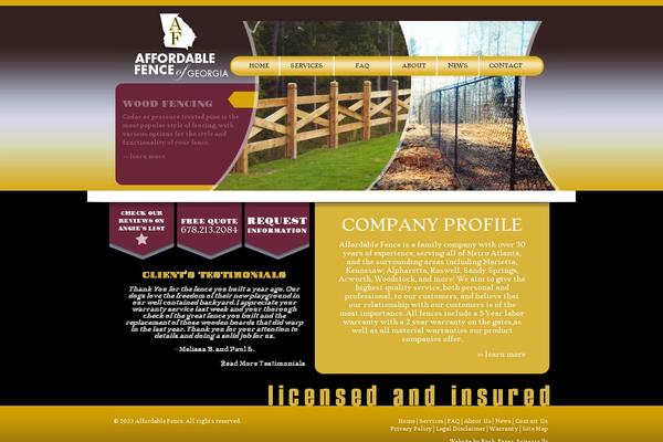 affordablefencega.com site used Affordablefence