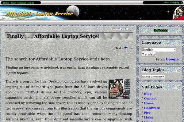 affordablelaptopservice.com site used Palmixio