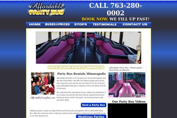 affordablepartybus.com site used Smg