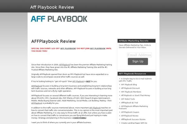 affplaybookreviews.com site used zeeSynergie