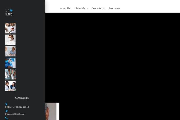 BigHearts theme site design template sample