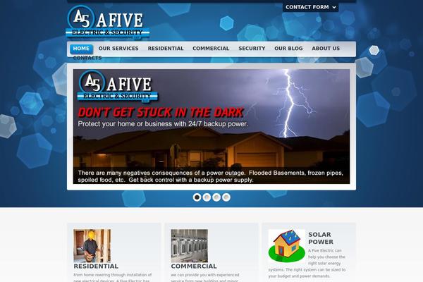 afiveelectric.com site used Theme1377