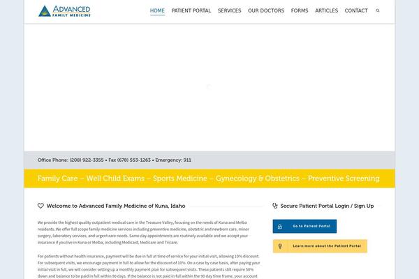 WordPress website example screenshot
