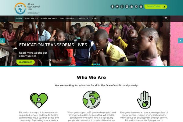 africaeducationaltrust.org site used Hope-charity-theme