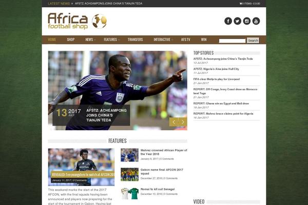 africafootballshop.com site used Unicorn