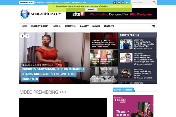 NanoMag theme site design template sample