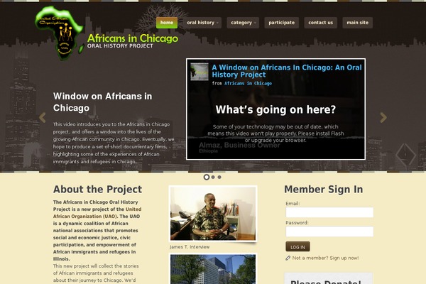 africansinchicago.org site used Aic