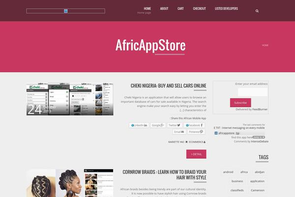 Applay theme site design template sample