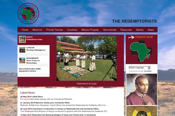 Africa theme site design template sample