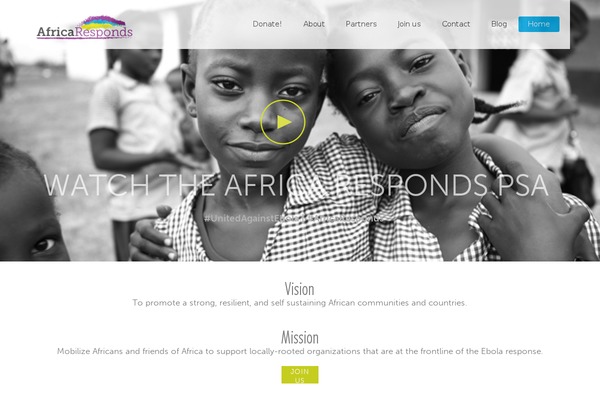 africaresponds.org site used Donation