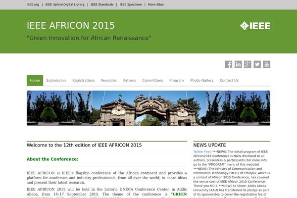 africon2015.org site used Ieeewptheme-2