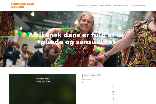 afrikanskdans.dk site used Afrikanskdans