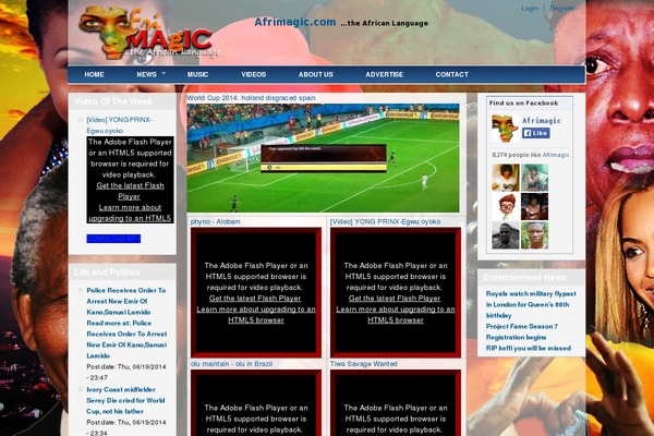 afrimagic.com site used Darkly Magazine