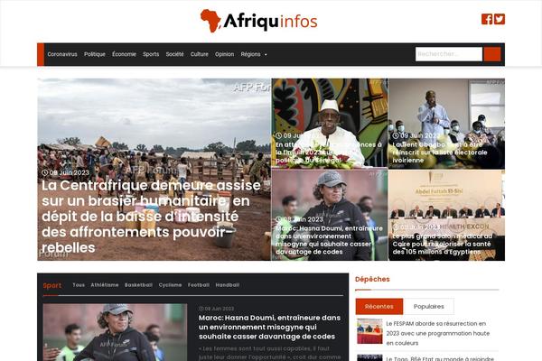 afriquinfos.com site used Afriquinfos