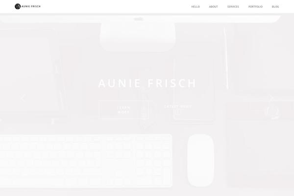 Visia theme site design template sample