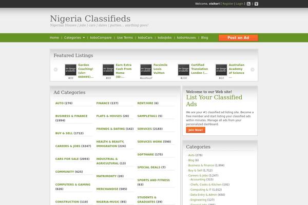 ClassiPress theme site design template sample