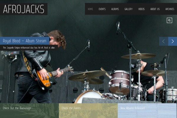 afrojacks.com site used Muse